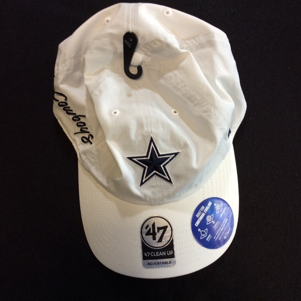 2 Hats White Dallas Cowboys Adjustable Cap with Navy Star Royal Blue snap back